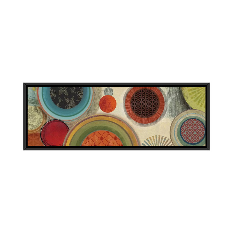 «Commotion I» par Tom Reeves, impression sur toile tendue, H 16 po x l 48 po x P 1,5 po, Cadre noir