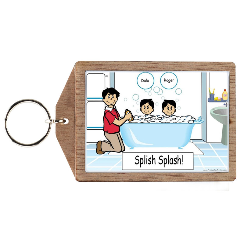 Porte-clés en bois personnalisé, Oui