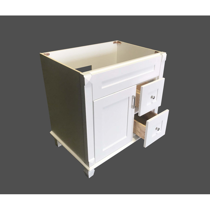 30'' Single Bathroom Vanity Base Only in White