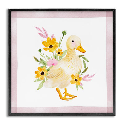«Duck & Yellow Daisies», estampe numérique par Enya Todd