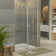 48"- 49" W x 76" H Single Sliding Frameless Shower Door with 5/16 in. Clear Tempered Glass