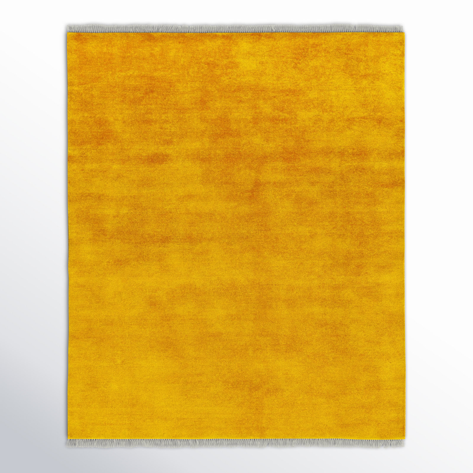 Clio Handmade Wool Yellow Rug, Rectangle 8' x 10'