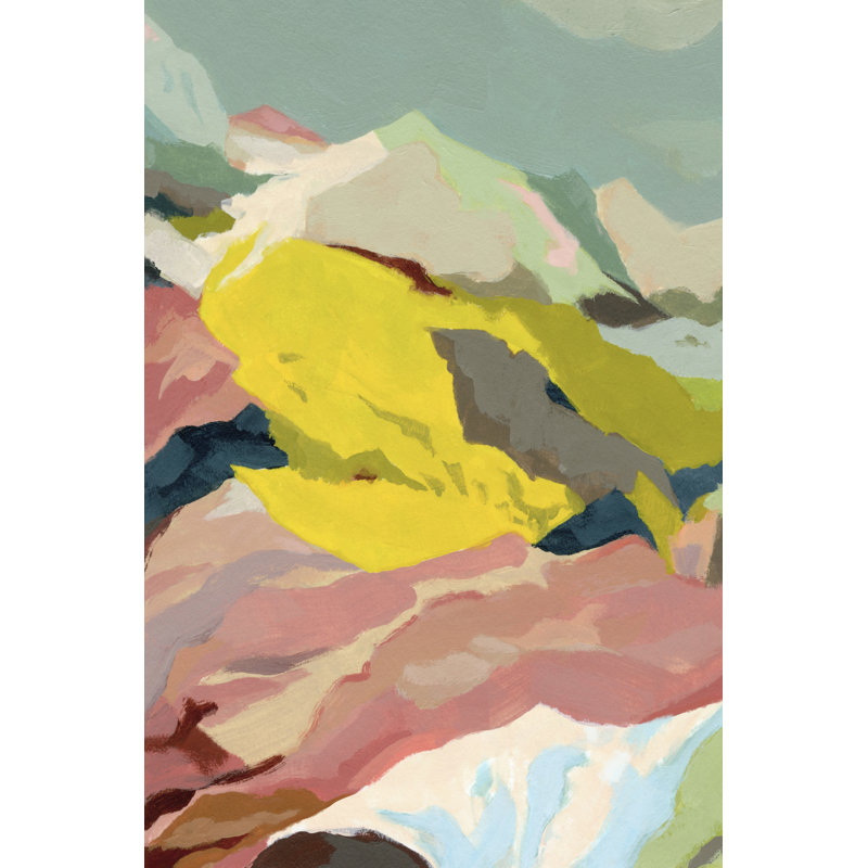 «Candy Coast I» par Jacob Green - peinture sur toile tendue, H 36 po x l 24 po