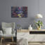 Art mural en métal luxueux «Butterfly Garden 5 Dark» par Wild Apple, 24 po x 16 po