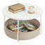 Table ronde avec panier en tissu-1214220503