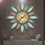 Horloge murale 27 po Mid-Century Sunburst, mouvement à quartz silencieux, horloge décorative en métal pour le salon, la chambre à coucher, la cuisine et la salle à manger