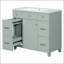 Ensemble de meuble-lavabo vert 36 "avec lavabo