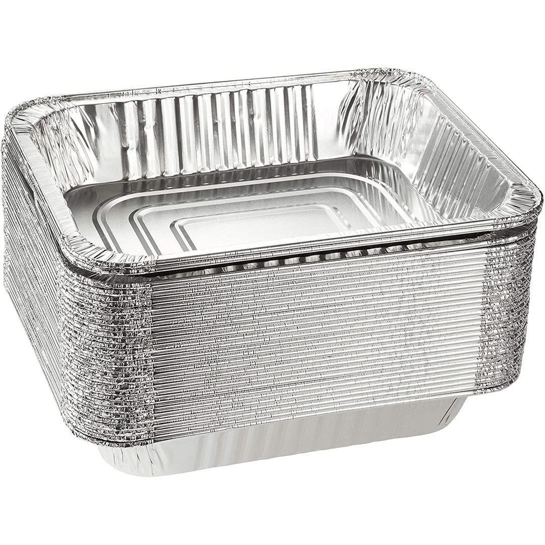 Disposable Regular weight 9 × 13 Deep Half Size Aluminum Pans (Set of 20) Nicole Fantini