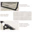 Chaise longue portative - 4 inclinables, siège en filet crème pour la terrasse, la plage, le dossier inclinable de la piscine, l'utilisation de la plage respirante