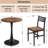 3-Piece Round Dining Table Set, Industrial Style Small Kitchen Table And Chairs For 2-1996500205