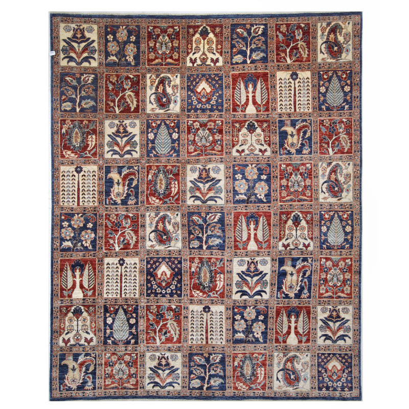 Tapis multicolore de haute qualité noué à la main