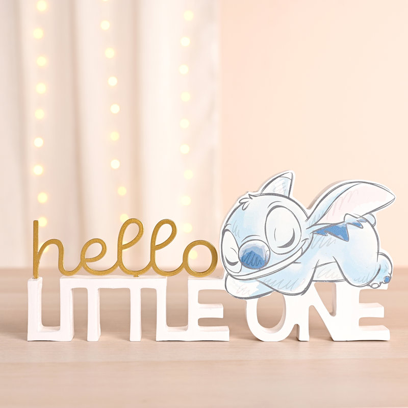 Stitch Baby Mantel Plaque