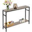 Console étroite, canapé de 47 pouces avec tablette ajustable, table longue à 2 niveaux-1108479392-1108479407