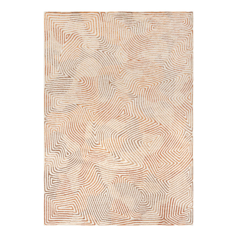 Meditation Coral Indian Sand Recycled P.E.T Area Rug, Rectangle 170 x 240 cm