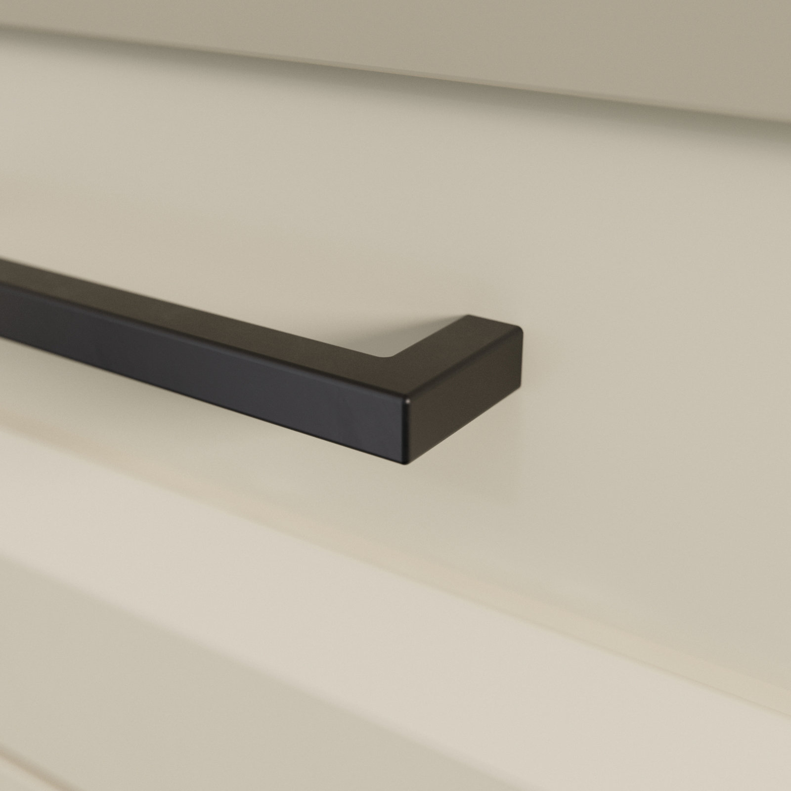 Skylight Cabinet Handle Pull, 18", Matte Black, 1