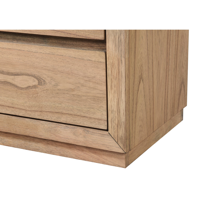 Travionna 23.6'' W Solid Wood Nightstand