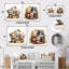 Joyfull Nursery Teddy Bears IV - Ensemble de 2 reproductions d'art carrées-234958095