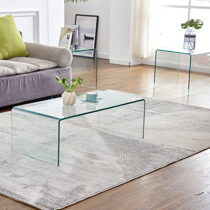 Corydon Glass Coffee Table, Clear