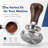 53mm Espresso Tamper with Wood handle & Ripple Base-136346313