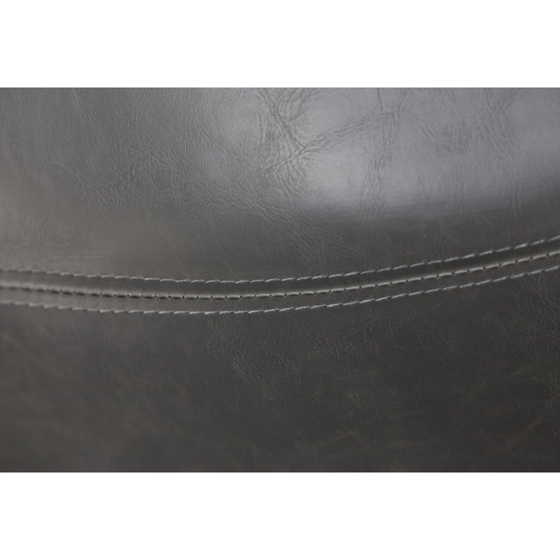 Tabouret de bar et de comptoir Julienn, gris, Tabouret de comptoir (siège d’une hauteur de 23