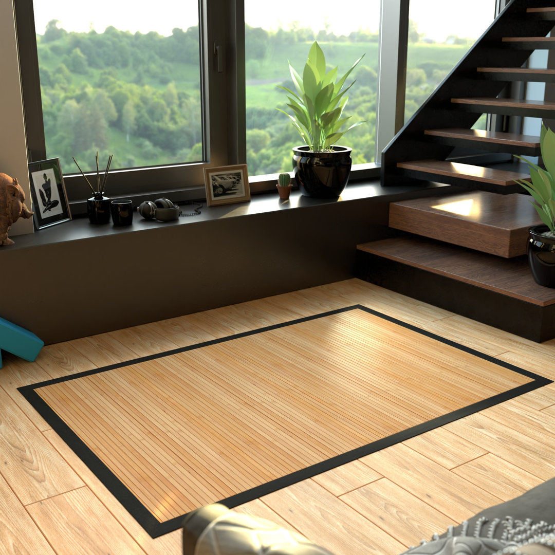 Shumaker Bamboo Natural Area Rug World Menagerie Rug