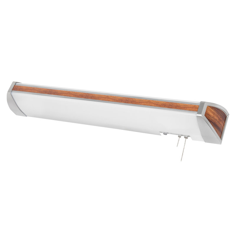 Applique murale 3 lumières Esker, Acajou, 5,38" H x 51,94" L x 6,25" D