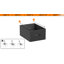 Bureau en L avec station de charge, 2 tiroirs en tissu et tablettes réglables, bureau d'ordinateur pour petits espaces-130085496-130085495