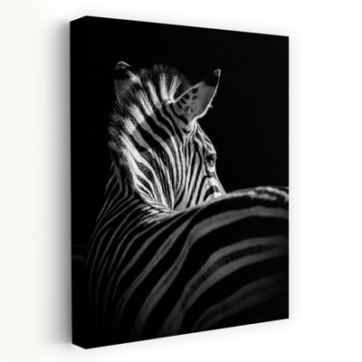 Striking Zebra Contemporary, art mural zèbre