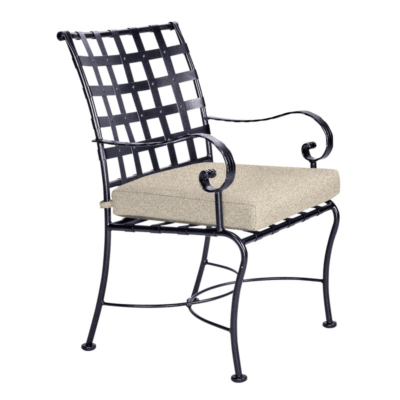 Classico Outdoor Dining Armchair, Graphite, Flagship Stone Sunbrella®