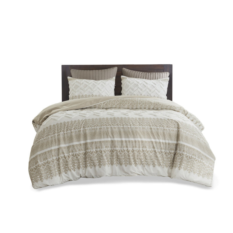 Ensemble de literie de charme charmant, 100% coton confort, décoration de chambre essentielle