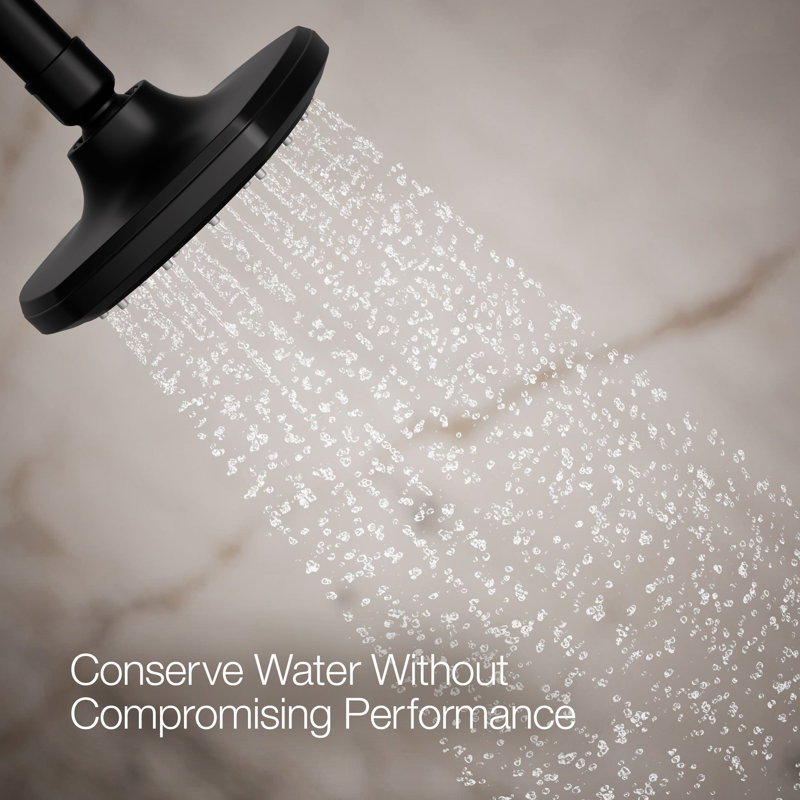 Occasion Full/Standard Fixed Shower Head, Matte Black