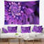 Tapisserie floral bleu floral en forme de fleur-28494256