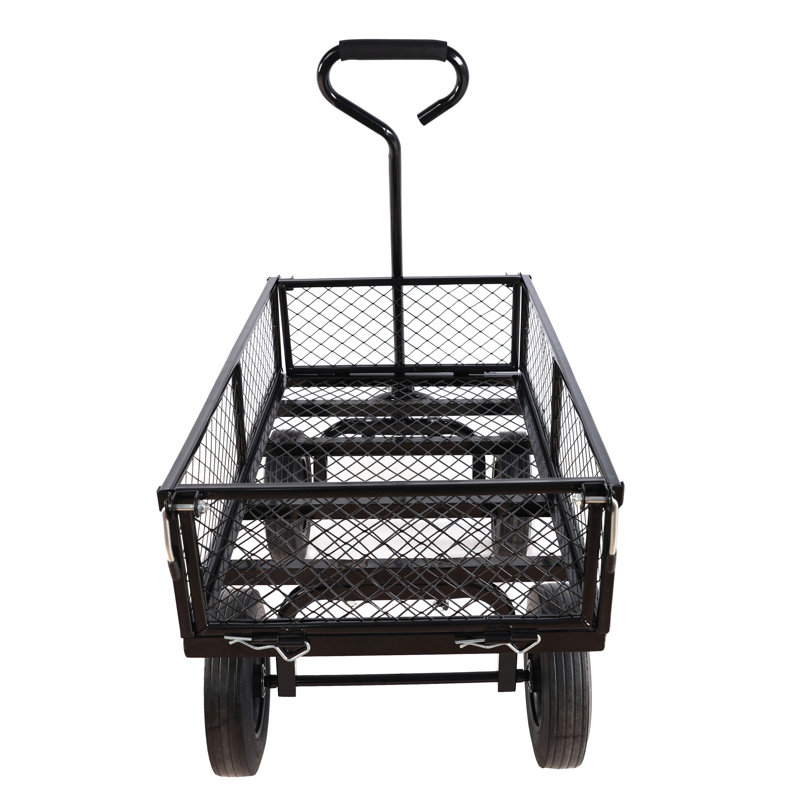 (Chariot de chariot à roues solide noir), Noir
