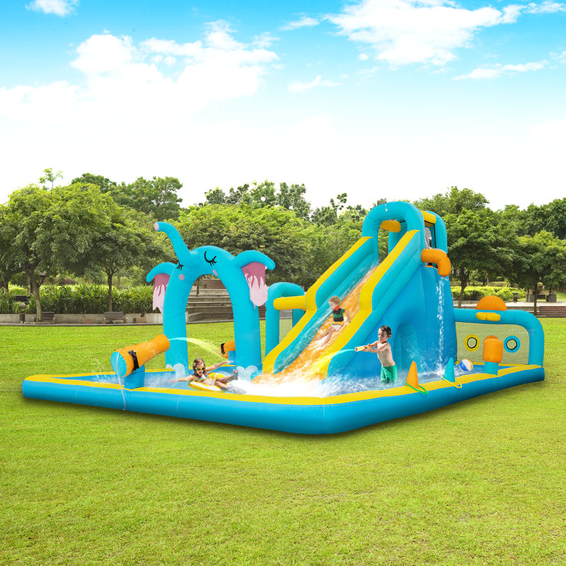 ECLIFE 16.1' x 13.9' Bounce House with Splash Pool and Air blower