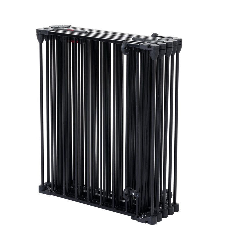 Portail en métal de 381 cm (150 po). Clôture de jardin à 6 panneaux pour maison, foyer, escalier, sapin de Noël. Ajustable et configurable. Barrière pour escalier et arbre.