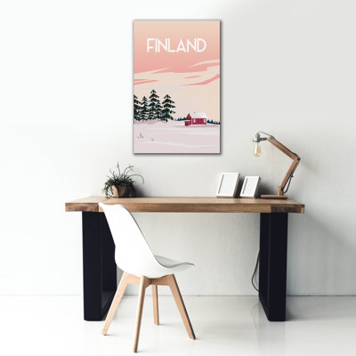 «Finlande 2» par Omar Escalante, art mural sur toile