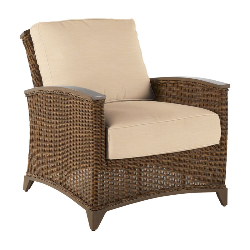 Astoria Woven Lounge Chair, Raffia/Oak, Rollo Lace, Welt