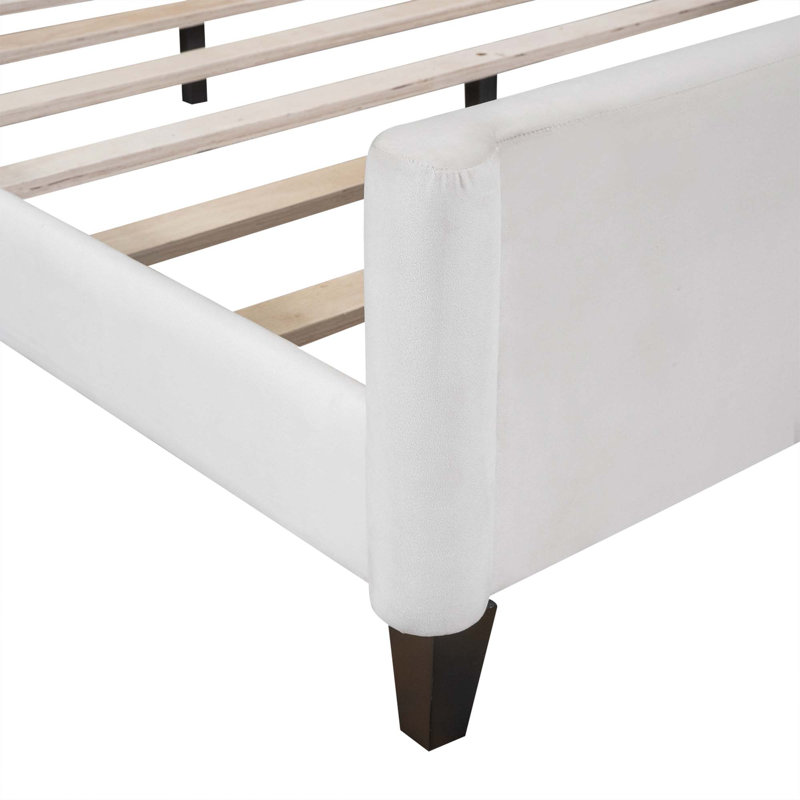 Modern Luxury Tufted Button Daybed, Beige, Full/Double