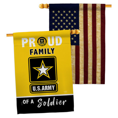 Drapeau de maison en polyester à 2 côtés 40 x 28 po