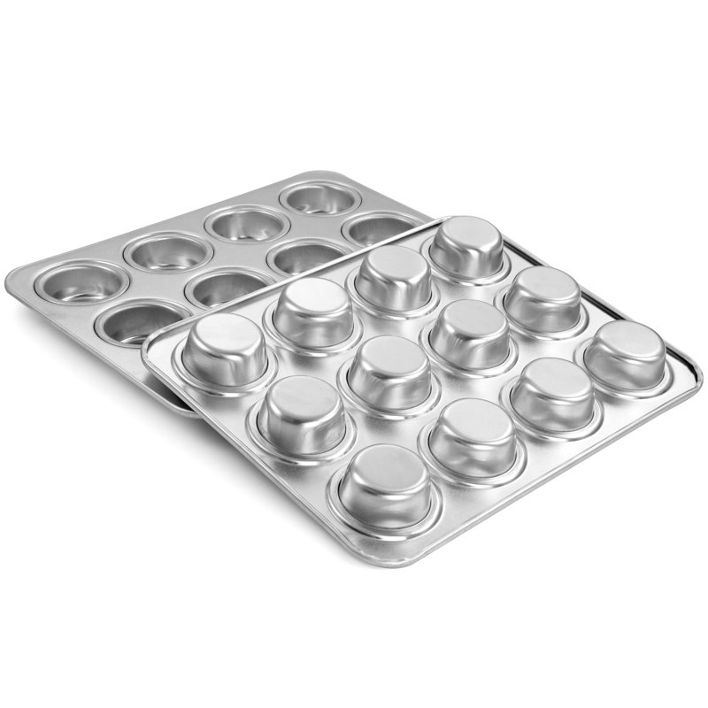 Ensemble de moules à muffins en aluminium 12 pièces 2 pièces Martha Stewart