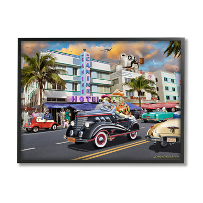 Az-040-encadré Dog Days Miami par Larry Grossman