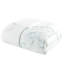Édredon blanc en coton double - édredon sable brodé, jupe de lit et 2 taies décoratives 100% foncé-125444872