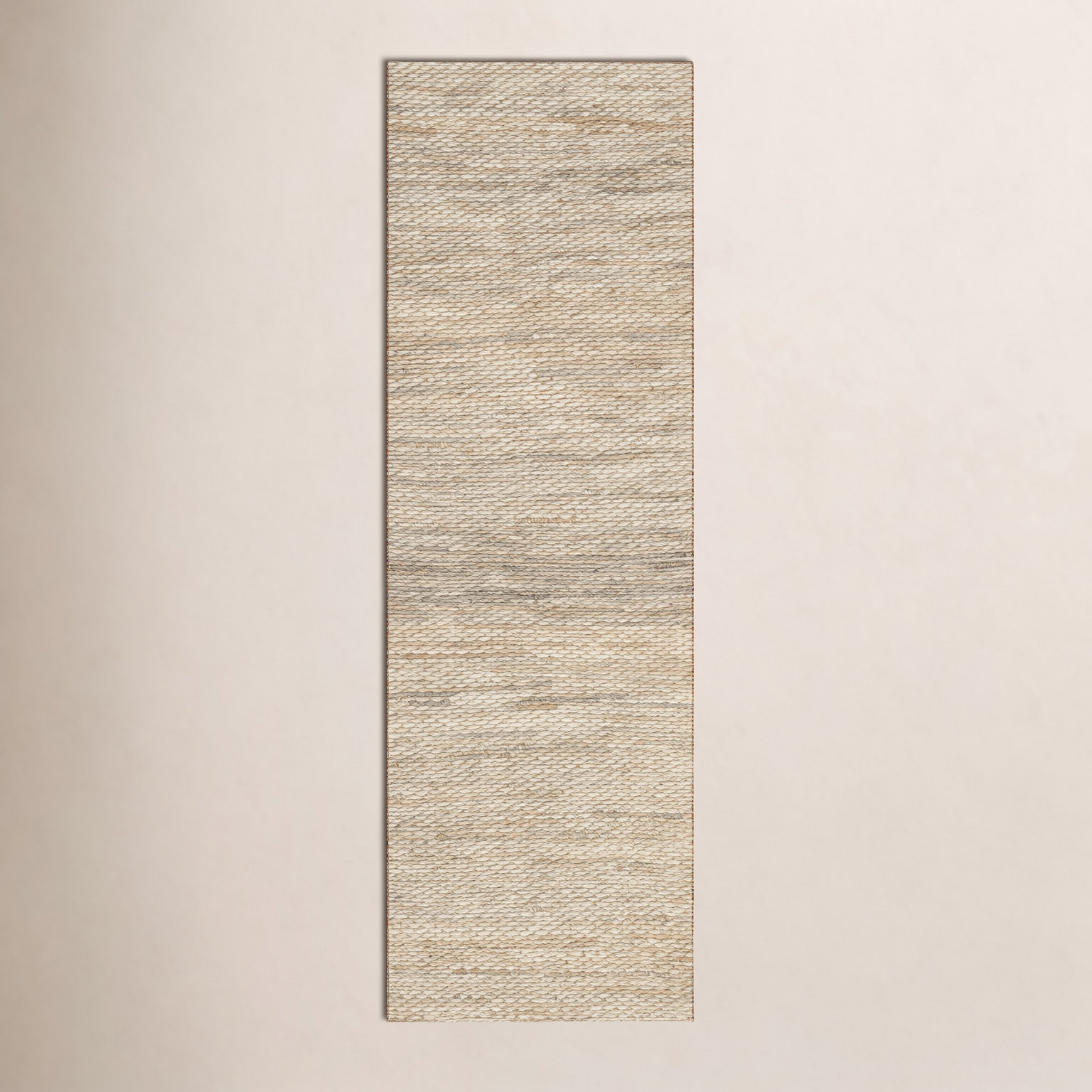Natural Hand-Woven Jute Rug, Runner 2'6" x 10'