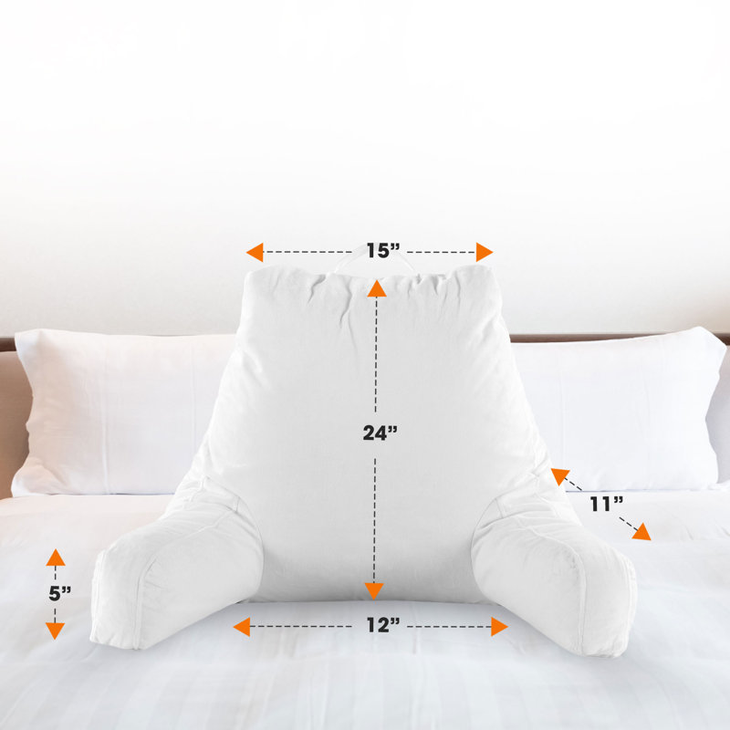 Throw Pillow, White, 16" H x 13" W x 9" D