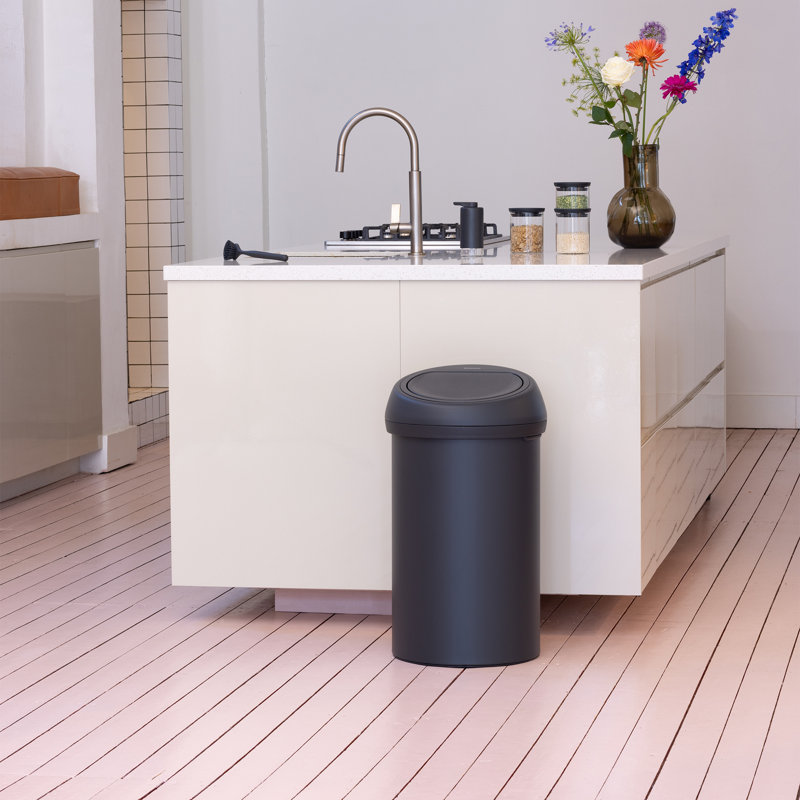 Brabantia 60 Litre Touch Bin, Mineral Infinite Gray