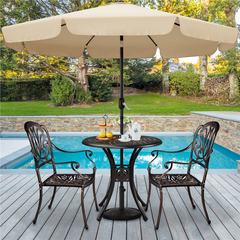 2 - Person Outdoor Bistro Table, 75cm H x 78cm W x 78cm D