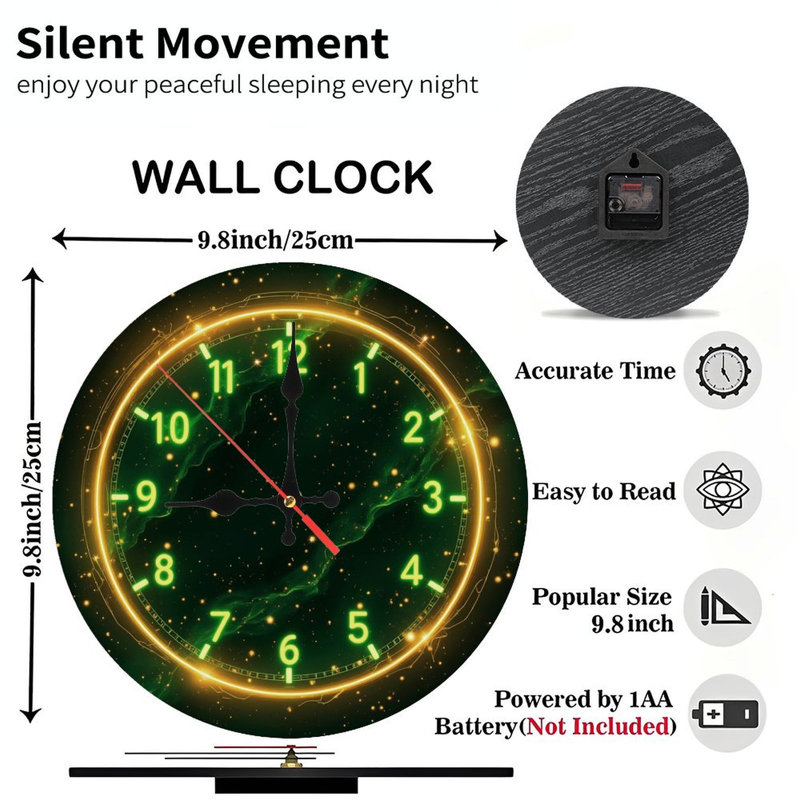 Horloge néon