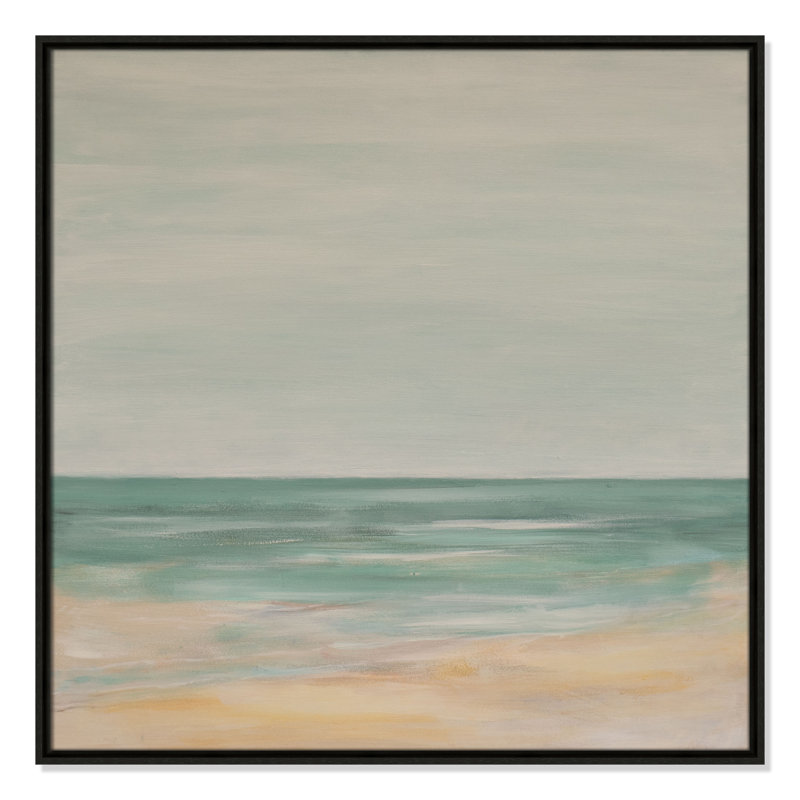 Horizon Print par S.H. Khân, Espresso, H 31,5 po x l 31,5 po