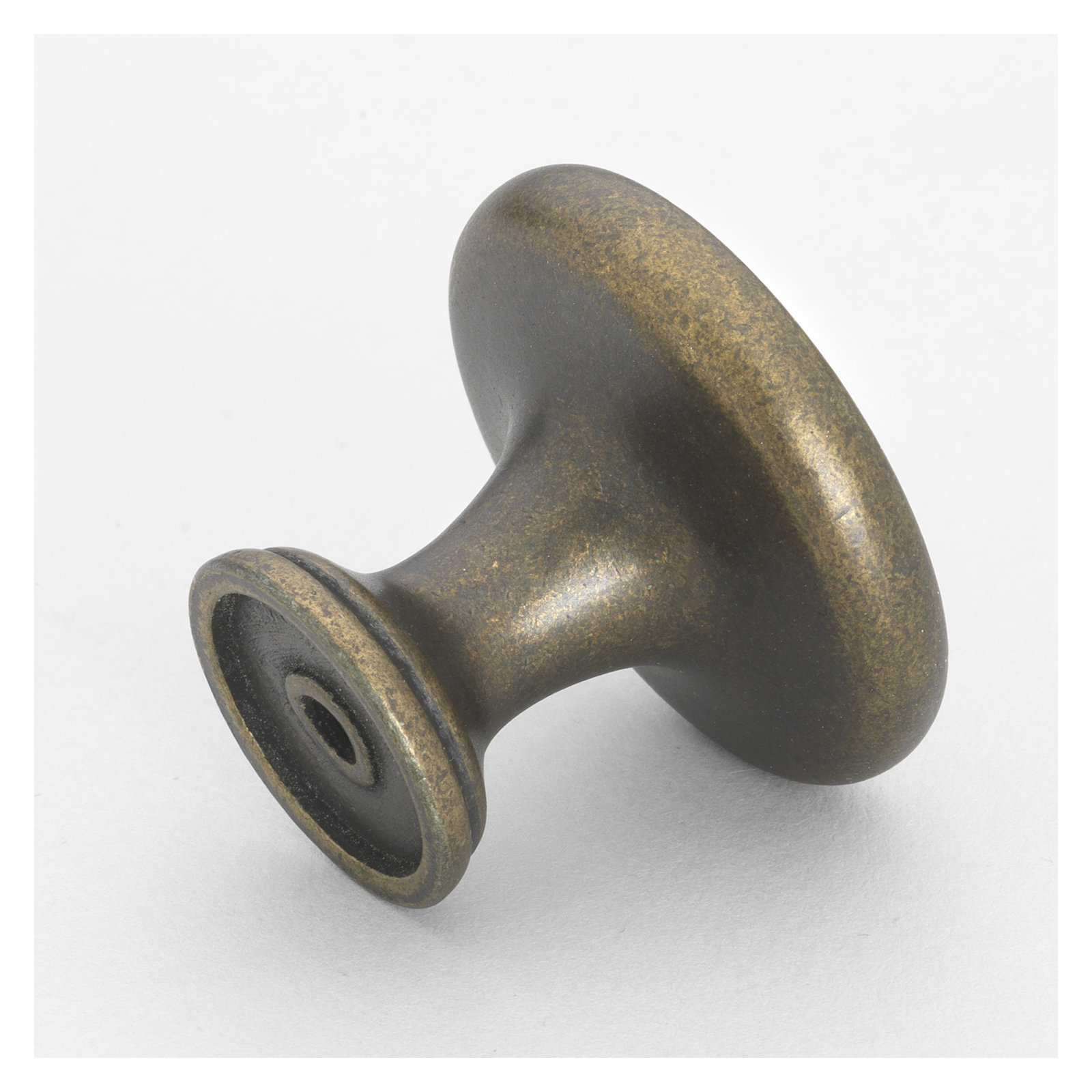 Mushroom Knob Multipack, Antique Brass