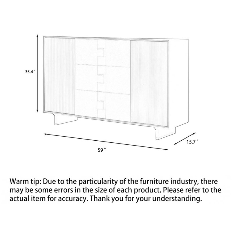 Armoire d'appoint moderne avec rangement et rangement